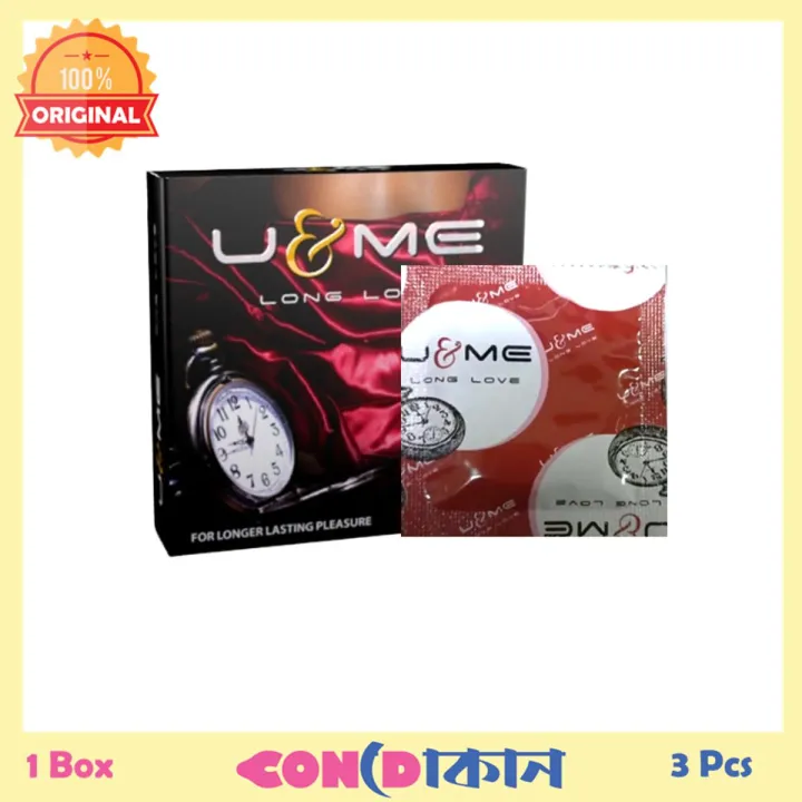 Picture of U&Me Long Love Condom with Benzocaine 1 Box (3 Pcs)