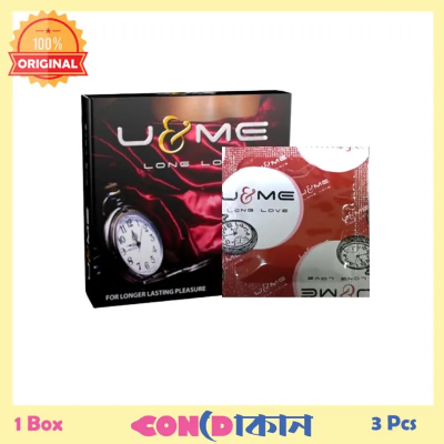 Picture of U&Me Long Love Condom with Benzocaine 1 Box (3 Pcs)