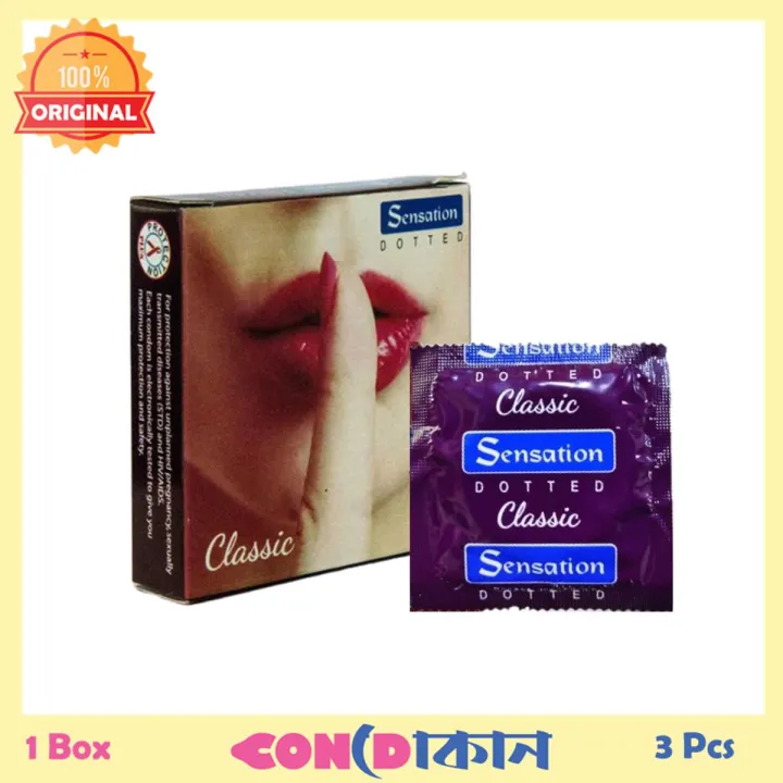 Picture of Sensation Super Dotted Classic Flavor Condom 1 Box (3 pcs)