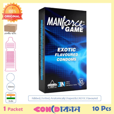 Picture of Manforce Game Exotic Flavoured condoms 1 pack (10pcs)