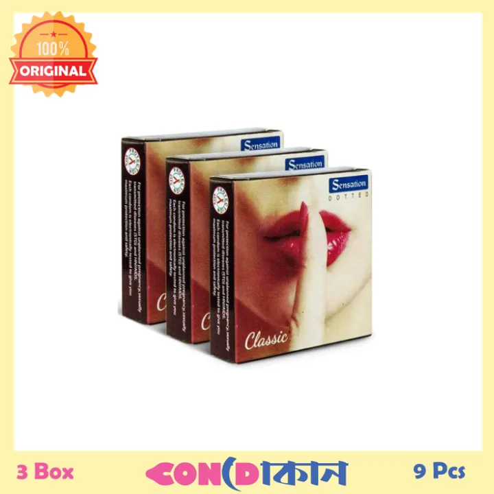 Picture of Sensation Super Dotted Classic Flavor Condom 3 Box (9 pcs)