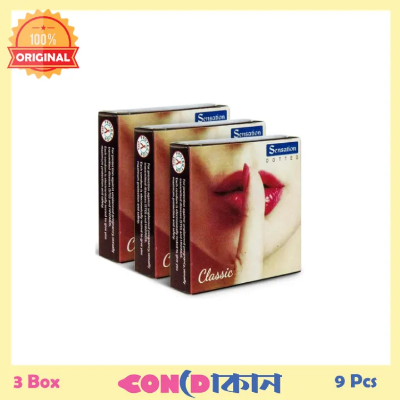 Picture of Sensation Super Dotted Classic Flavor Condom 3 Box (9 pcs)
