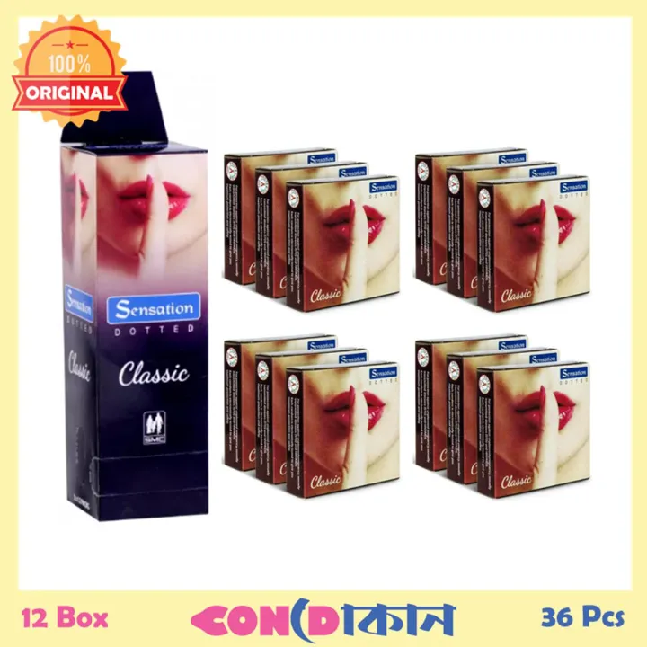 Picture of Sensation Super Dotted Classic Flavor Condom 12 Box (36 pcs) -Condom (FBD)