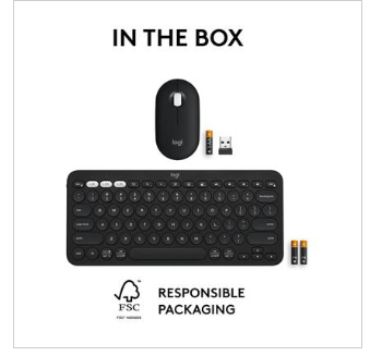 Buy Logitech Pebble 2 Wireless Keyboard and Mouse Combo Black at Best Price In Bangladesh