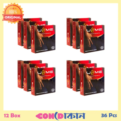 Picture of U&Me Anatomic Condom 12 Box (36 Pcs) -Condom