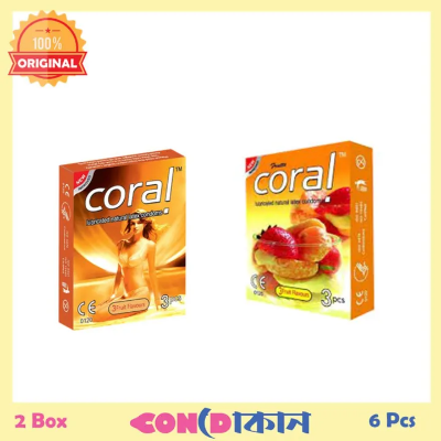 Picture of Coral 3 Fruits Combo Condom 2 Box ( 6 Pcs )