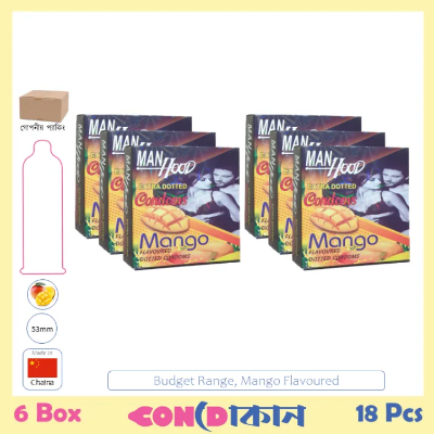 Picture of Manhood (Budget Range) Condom Mango 6 Box (18 Pcs)