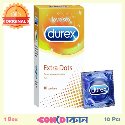 Picture of Durex extra Dots 10p Condom-Extra Stimulation For Her -Condom CD