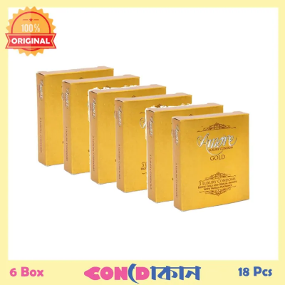 Picture of Amore Luxury Condom Gold 6 Box (18 Pcs)