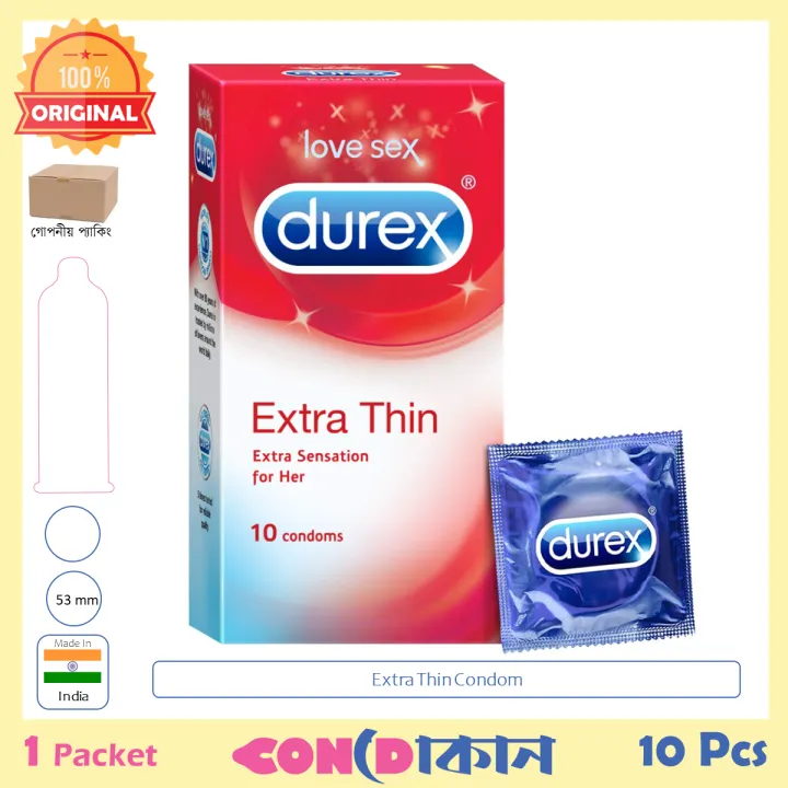 Picture of Durex Extra Thin Condom Indian 1 Pack (10 Pcs)