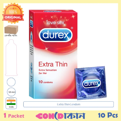 Picture of Durex Extra Thin Condom Indian 1 Pack (10 Pcs)