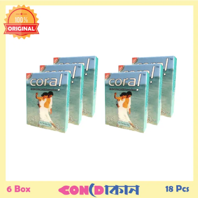 Picture of Coral – Ultra Thin Extra Time Condom 6 Box (18 pcs) -Condom