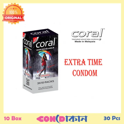 Picture of Coral Long Lasting Extra Time Condom 10 Box ( 30 Pcs ) -Condom