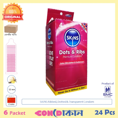 Picture of SKINS Dots & Ribs 6 pack (24 pcs)