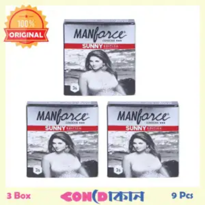 Picture of Manforce Condom Sunny Edition 3 pcs x 3 Box =9 Pcs