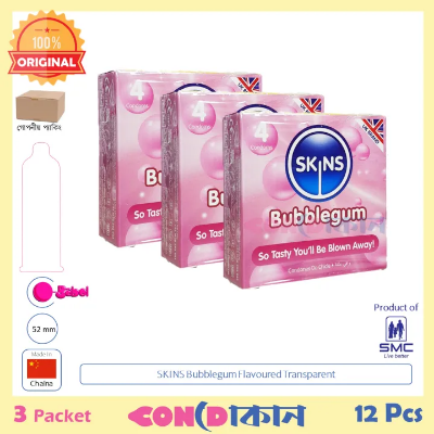 Picture of SKINS Bubblegum 3 pack (12 pcs)