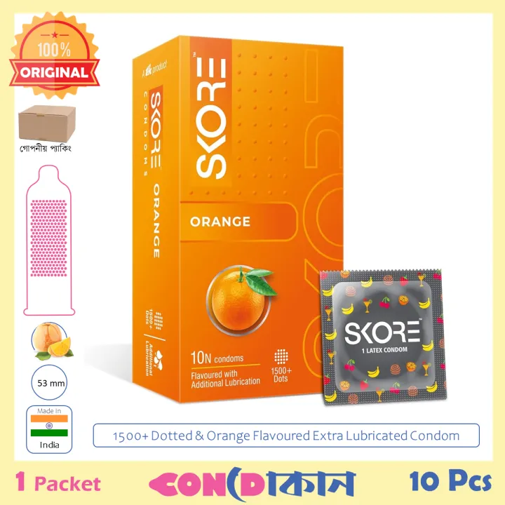 Picture of SKORE Orange Flavoured Condom 1 Pack (10 Pcs)