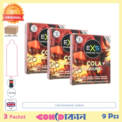 Picture of EXS Cola Flavoured Condom 3 Pack (9 Pcs)