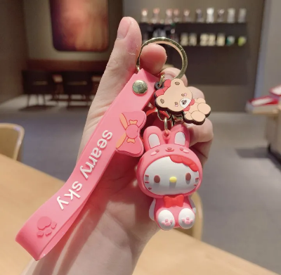 Buy  Kawaii Sanrioed Hello Kitty Rubber Keychain  at Best Price in Bangladesh