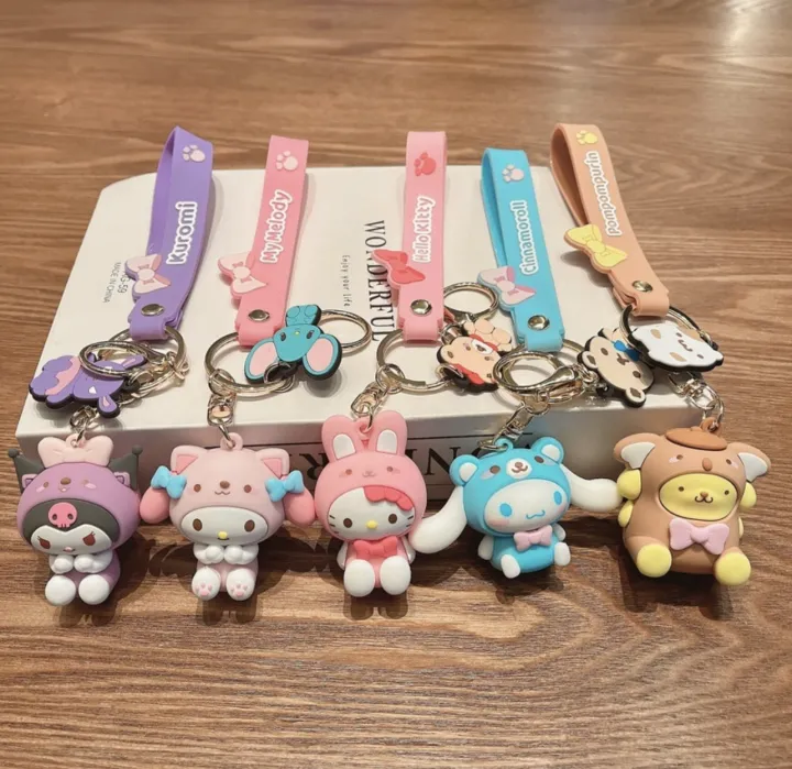 Buy  Kawaii Sanrioed Hello Kitty Rubber Keychain  at Best Price in Bangladesh