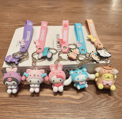 Buy  Kawaii Sanrioed Hello Kitty Rubber Keychain  at Best Price in Bangladesh