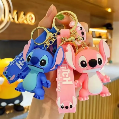 Buy  Stitch Disney Keychain Anime Lilo Stitch Figure Keyring Sweet Pink Bag Pendent Car Ornaments Key Accessories Xmas Gift for Girl  at Best Price in Bangladesh