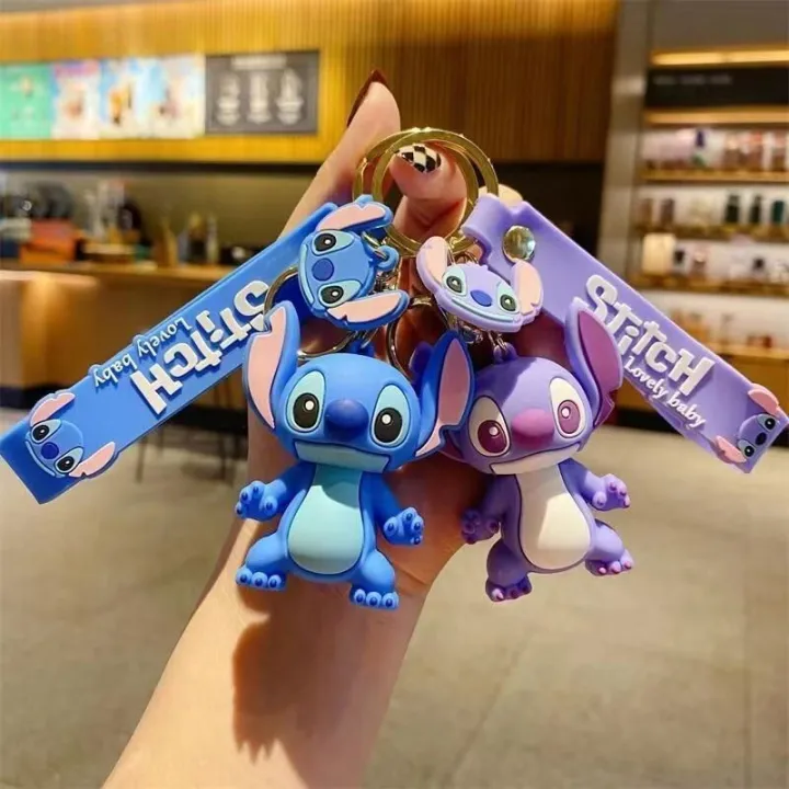 Buy  Stitch Disney Keychain Anime Lilo Stitch Figure Keyring Sweet Pink Bag Pendent Car Ornaments Key Accessories Xmas Gift for Girl  at Best Price in Bangladesh