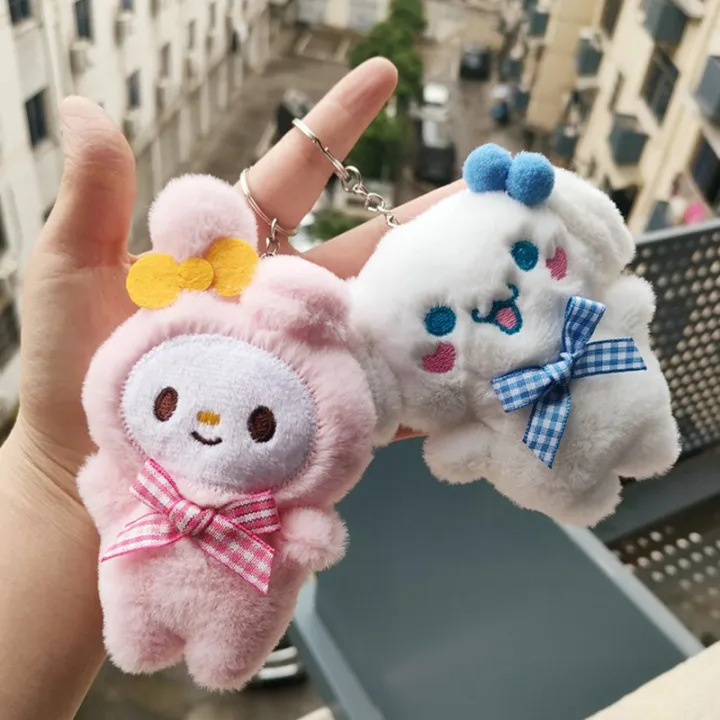Buy  Kawaii Plush Doll Toy Cute Cartoon Hello Kitty Kuromi My Melody Cinnamoroll Plushie Keychain Bags Pendant Decoration Gift ANLAN  at Best Price in Bangladesh