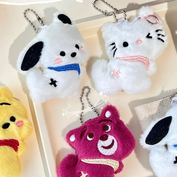 Buy  Anime Pachacco Straberry Bear Winnie Pooh Hello Kitty Plush Keychain Cartoon Figure Cute Bag Pendant Accessories Kids Gift at Best Price in Bangladesh