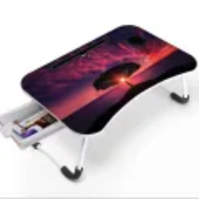 Picture of Computer Laptop Desk Small Foldable Multi-Function Bed Desk Simple Dormitory Lazy Table - Laptop Table without drawer