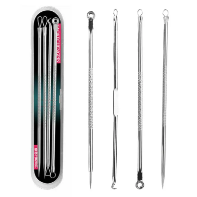 Buy Professional Pimple Popper Tool Kit skin care product - With Comedone Extractor Milia Removal Tool Blackhead Tweezers and Whitehead Remover Tool Spot Treatment Acne Set - Derma Roller 