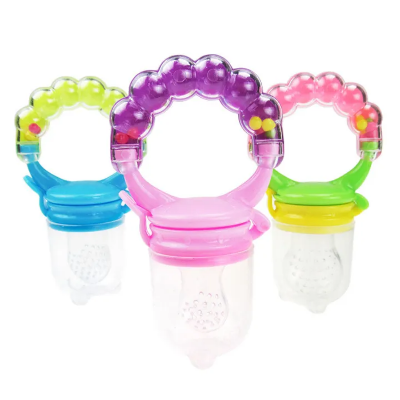 Picture of 1pcs Junjuni Fruits chushni New Baby Food Feeder Soother Teether for Eating Fresh Fruit Vegetables Meat multicolor