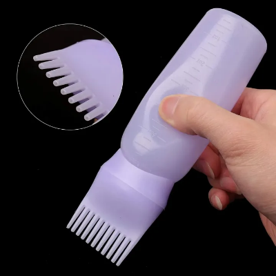 Picture of Multi-functional Hair Dyeing Treatment Oil Cream Shampoo Bottle Oil Coloring Dispensing Applicator Brush Tip Bottle