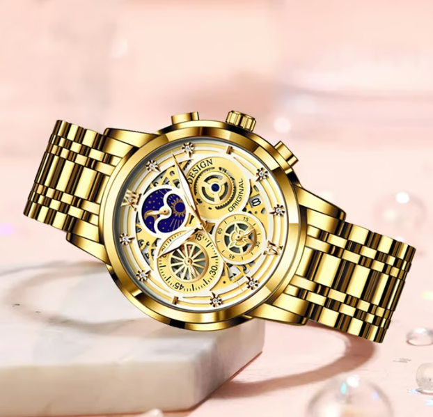 Buy  LIGELAND® Gold Watch - UT-545   at best price In Bangladesh