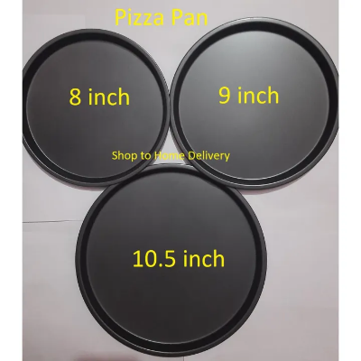 Picture of Non stick Pizza Pan Round Premium Quality for Oven 3 pcs set ( 10.5,9,8 inch)