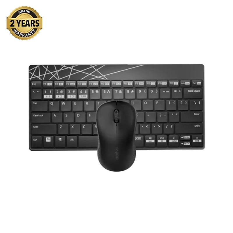 Buy Rapoo 8000M Multi-mode Wireless Keyboard and Mouse Combo  at Best Price In Bangladesh