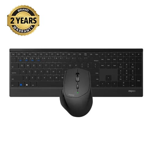 Buy Rapoo 9500M Multi-mode Wireless Keyboard & Mouse Combo  at Best Price In Bangladesh