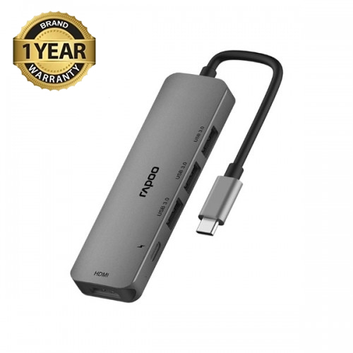 Buy Rapoo XD100C Multifunction 5-in-1 USB Type-C Hub  at Best Price In Bangladesh