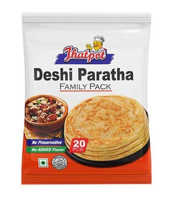 Buy Jhatpot Deshi Paratha Family Pack (Premium) 20pc 1300g (2 Pack)  Online at Best Price in Bangladesh