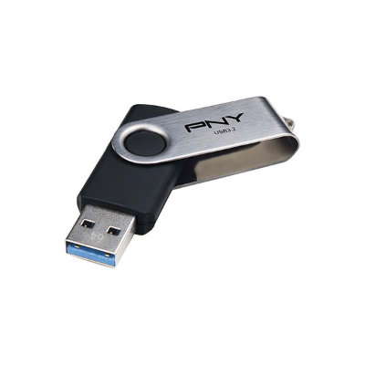 Buy   PNY Turbo Attache R 256GB USB 3.2 Gen 1 Black-Silver Pen Drive at Best Price In Bangladesh