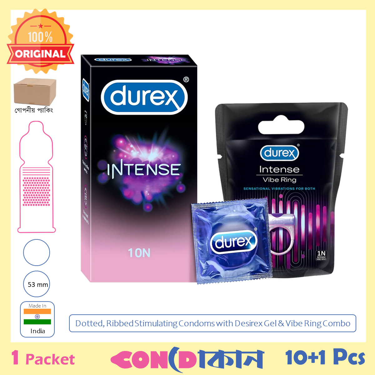 Picture of Durex Intense Condom Stimulation Combo