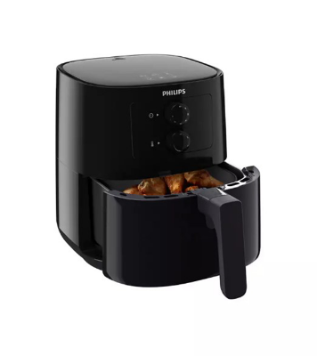 Buy Philips Air Fryer HD9200/90, Uses Up To 90% Less fat, 1400Watt 4.1 Liter, with Rapid Air Technology Black Large Online at Best Price