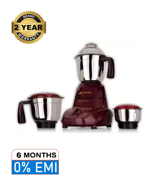 Picture of Sahara Glamour 750W Mixer Grinder 3 Stainless Steel Jars