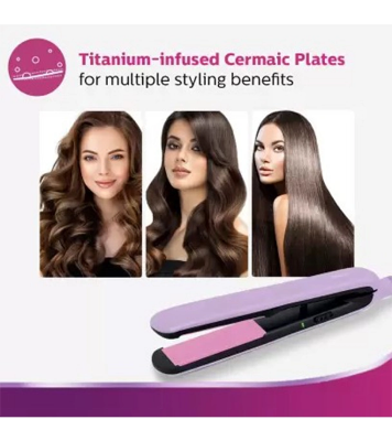 Philips BHS393/40 Straightener with Silk Protect Technology Suitable For All Hair Types Lavender at Best Price in Bangladesh