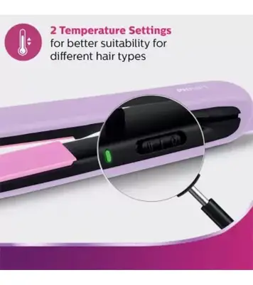 Philips BHS393/40 Straightener with Silk Protect Technology Suitable For All Hair Types Lavender at Best Price in Bangladesh