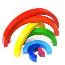 Picture of "Wooden Stacking Rainbow - Small "
