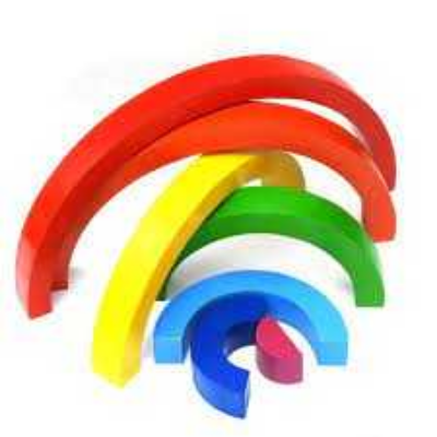 Picture of "Wooden Stacking Rainbow - Small "