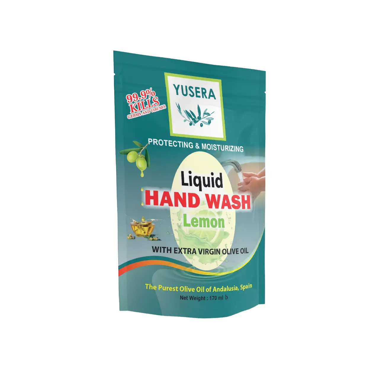 Picture of YUSERA Liquid Hand Wash Lemon (Refill) 170 ml 