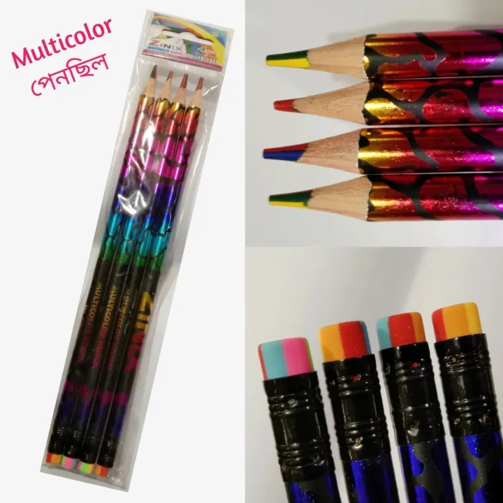 Picture of Multicolor Pencil 4 Colour in 1 Pencil 2 Piece