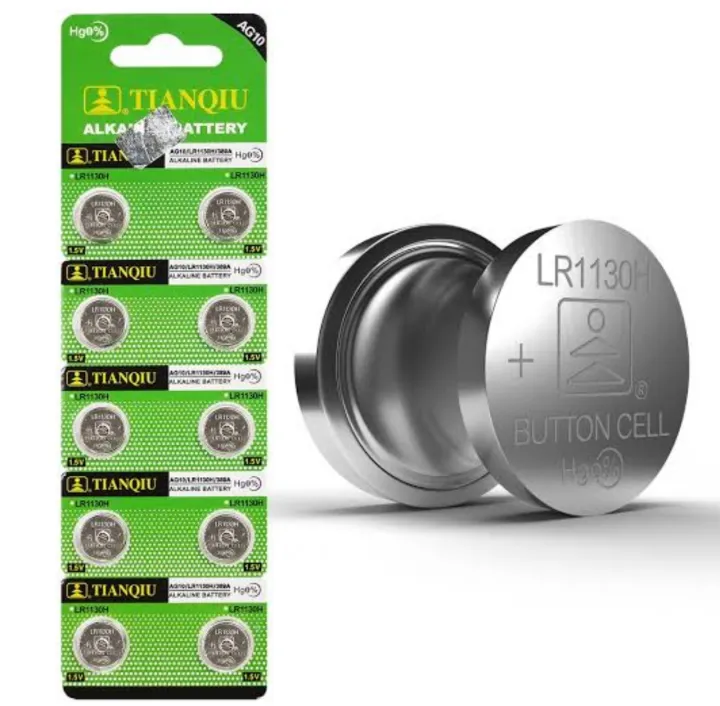 Picture of Alkaline Button Cell Battery AG10/LR1130 &gt; 10 Piece [1 Pack ]